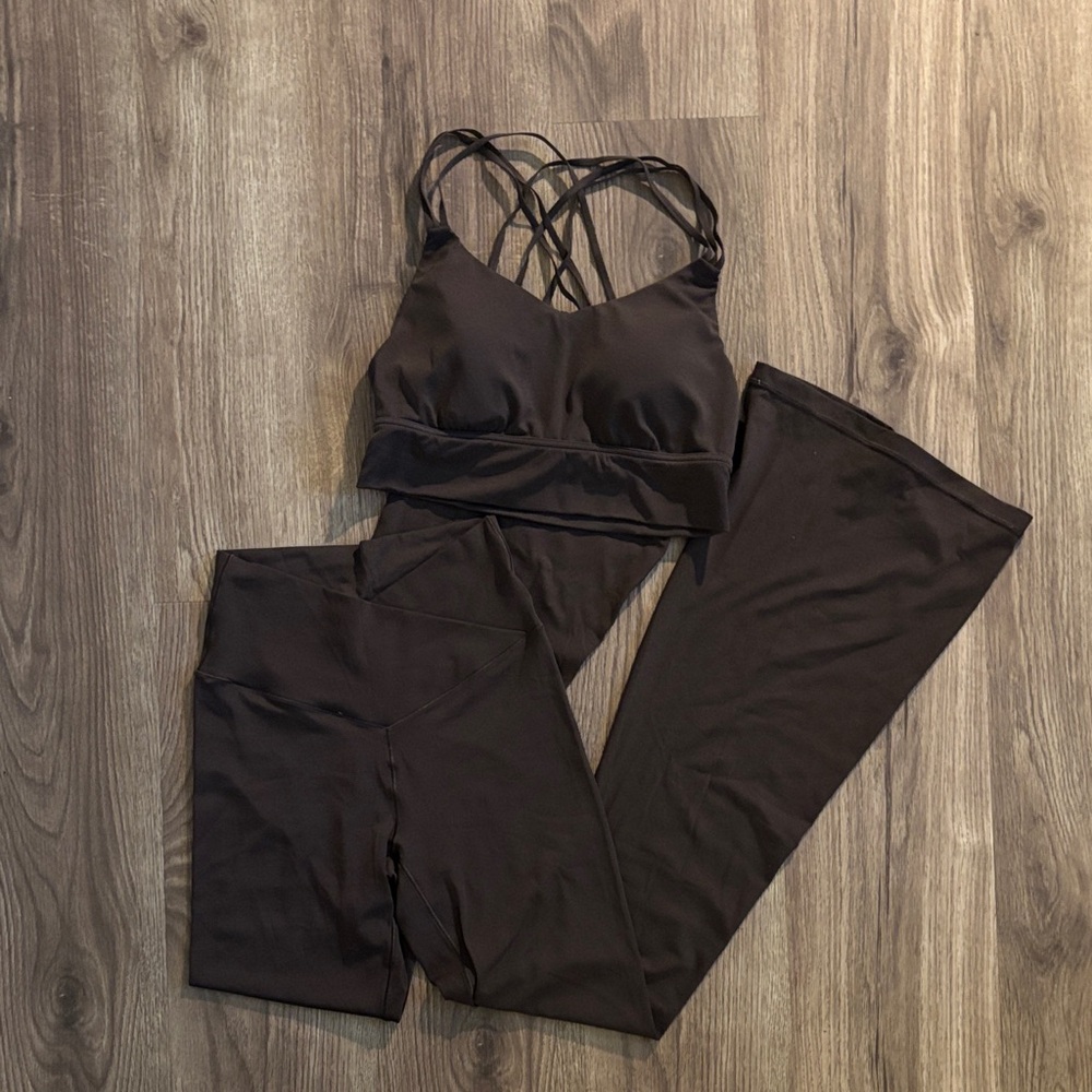 Aerie Brown Workout Set